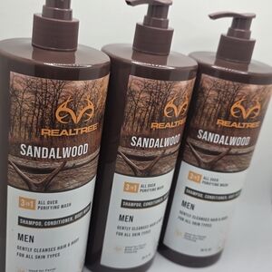 Realtree Sandalwood Men's 3-in-1 Pump Bottle — Brown